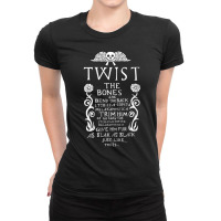 Womens Twist The Bones And Bend The Back Halloween V-neck Ladies Fitted T-shirt | Artistshot