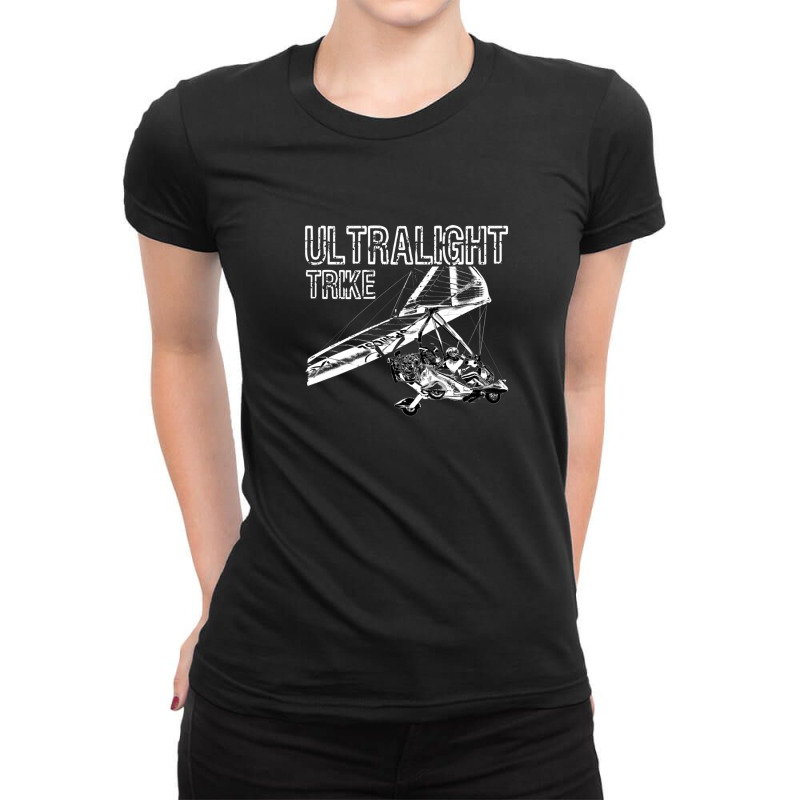 Microlight Ultralight Trike Aircraft - Original Design Ladies Fitted T-Shirt by AudreyRussian | Artistshot