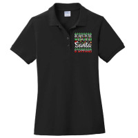 Be Nice To Webmaster Santa Is Watching Webmaster Christmas Pullover Ho Ladies Polo Shirt | Artistshot