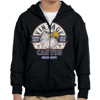 Retro Bald Eagle Canton Mississippi Vintage Limited Edition Youth Zipper Hoodie | Artistshot