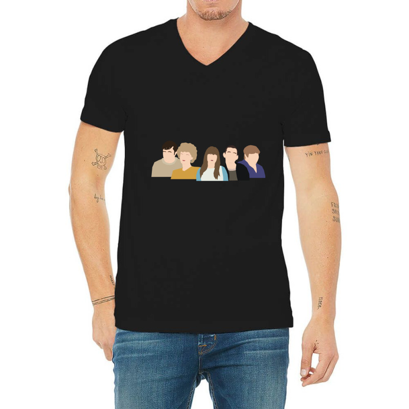 Kath _amp_ Kim  Whole Cast Vector Minimal Fan Art V-Neck Tee by cm-arts | Artistshot