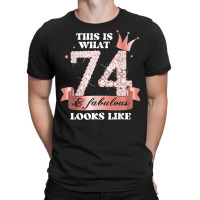 74 & Fabulous I Rose And Black Party Group Candid Photo Item T-shirt | Artistshot