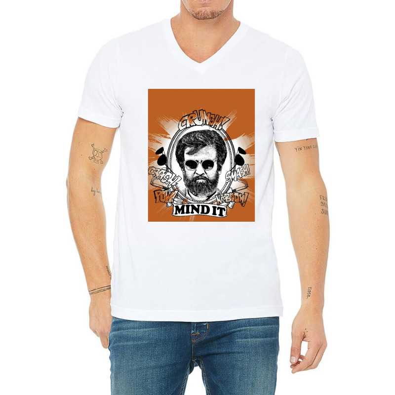 Rajinikanth  Mind It Graphic V-neck Tee | Artistshot