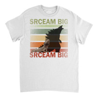 Scream Big. Lucky Lizard With Dinosaur Shadow For Pet Lover Long Sleev Classic T-shirt | Artistshot