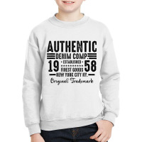 New York City Born In 1958 Authentic Vintage Birthday Tank Top Youth Sweatshirt | Artistshot