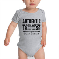 New York City Born In 1958 Authentic Vintage Birthday Tank Top Baby Bodysuit | Artistshot