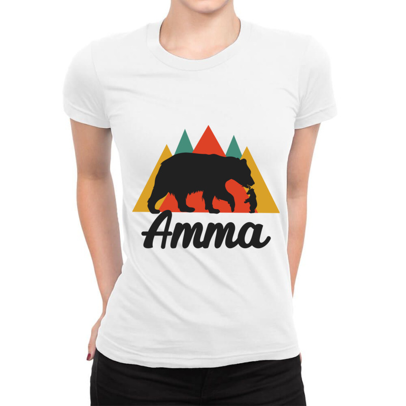 Tamil Mom Mother S Day Amma Momma Bear Ladies Fitted T-Shirt by STEVERAMER | Artistshot