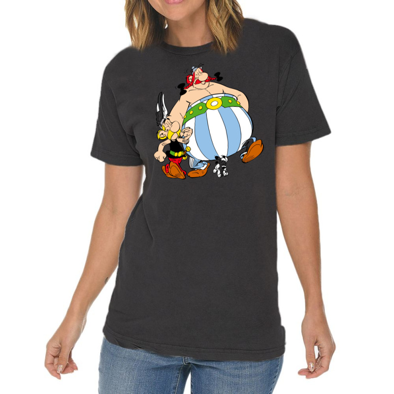 Obelix And Dogmatix And Asterix Vintage T-Shirt by risalah | Artistshot