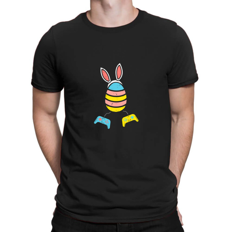 Easter Egg Bunny Ears Video Game T-Shirt by DebbieElliott | Artistshot