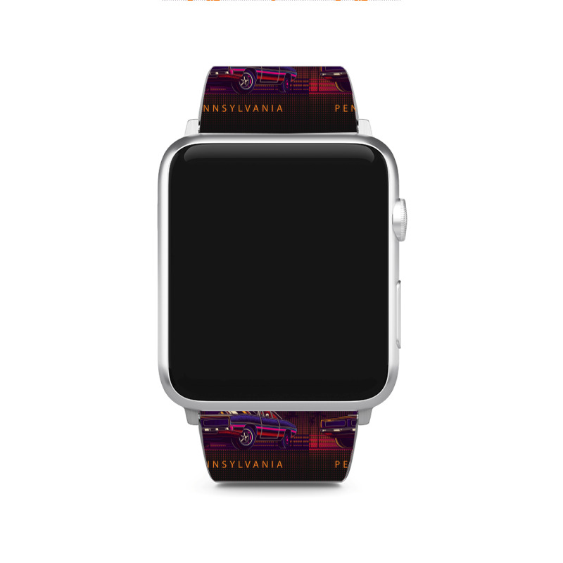 Berwick Pennsylvania Retro Vintage 80s 90s Muscle Cars Retrowave Aesth Apple Watch Band | Artistshot