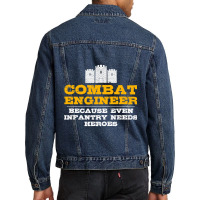 Combat Engineer  Engineer Gifts  Army Engineering Men Denim Jacket | Artistshot