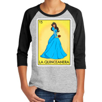 La Quinceanera Card Mexican Lottery Card La Quinceanera Premium T Shir Youth 3/4 Sleeve | Artistshot