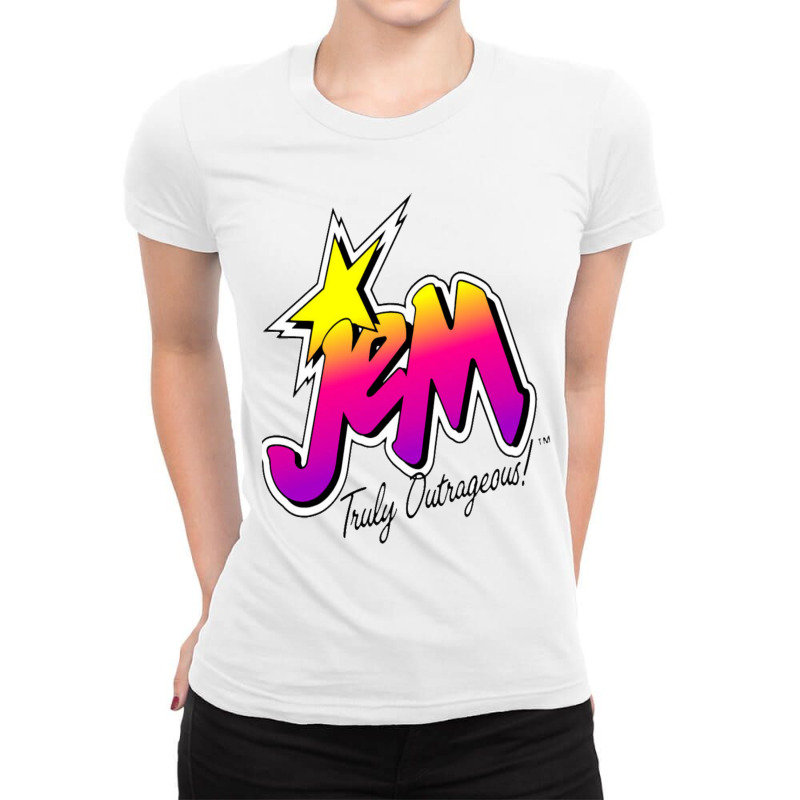 Jem And The Holograms Fitted Ladies Fitted T-Shirt by MAALDONADO | Artistshot