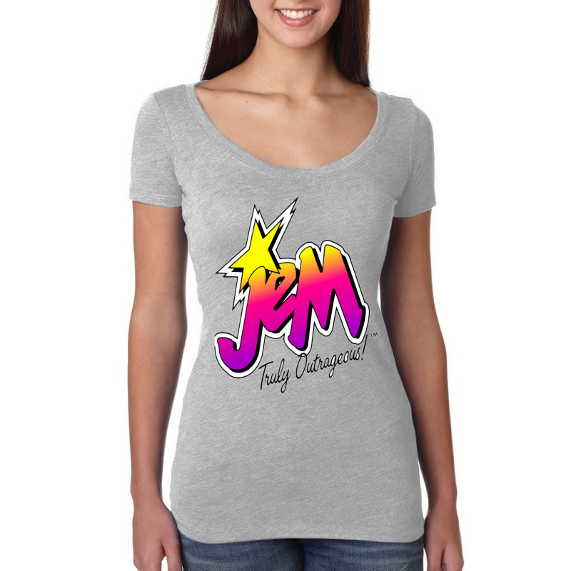 Jem And The Holograms Fitted Women's Triblend Scoop T-shirt by MAALDONADO | Artistshot