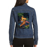 Stray Game Ladies Denim Jacket | Artistshot