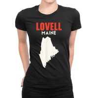 Lovell Maine Usa State America Travel Mainer Ladies Fitted T-shirt | Artistshot