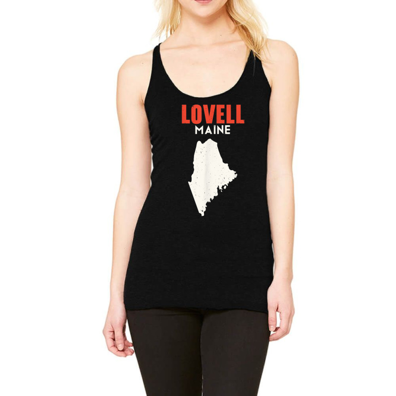 Lovell Maine Usa State America Travel Mainer Racerback Tank by Queens | Artistshot