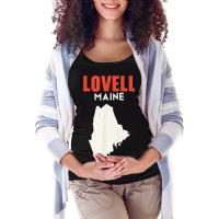 Lovell Maine Usa State America Travel Mainer Maternity Scoop Neck T-shirt | Artistshot