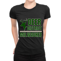 Vintage Milwaukee Fear Deer District Wisconsin Basketball Premium Ladies Fitted T-shirt | Artistshot