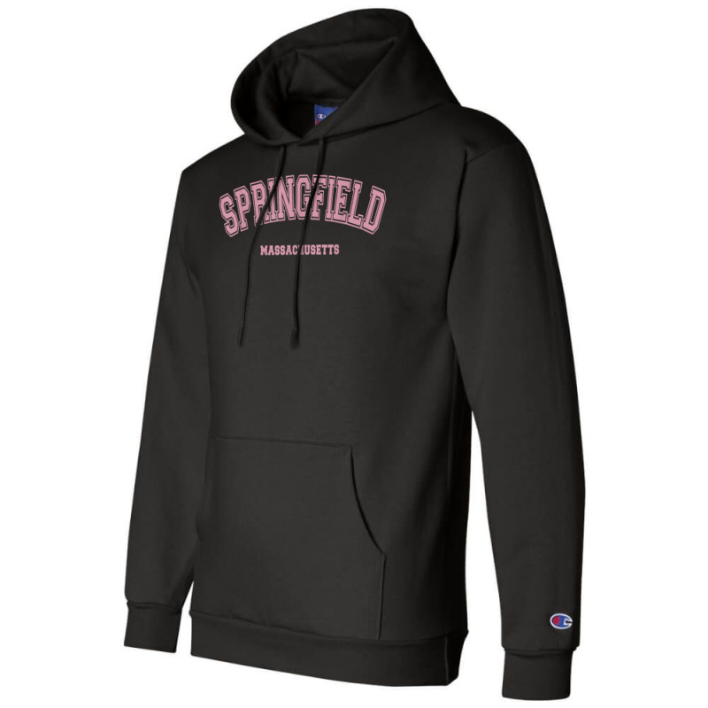 Pink Springfield Massachusetts Ma Varsity Style Springfield T Shirt Champion Hoodie | Artistshot