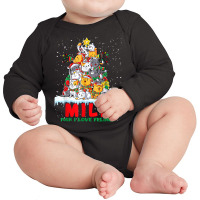 Milf Man I Love Felines Cat Christmas Tree T Shirt Long Sleeve Baby Bodysuit | Artistshot