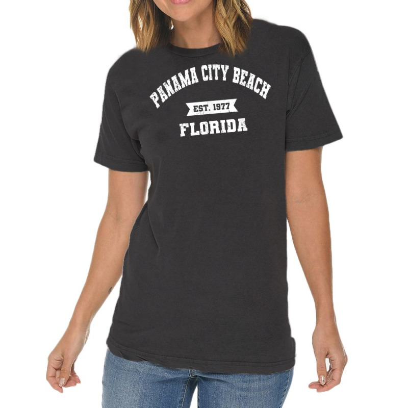 Panama City Beach Florida Vintageathletic Sports Established T Shirt Vintage T-Shirt by cm-arts | Artistshot