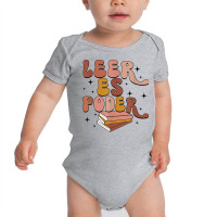 Leer Es Poder Groovy Spanish Teacher Bilingual Maestra T Shirt Baby Bodysuit | Artistshot