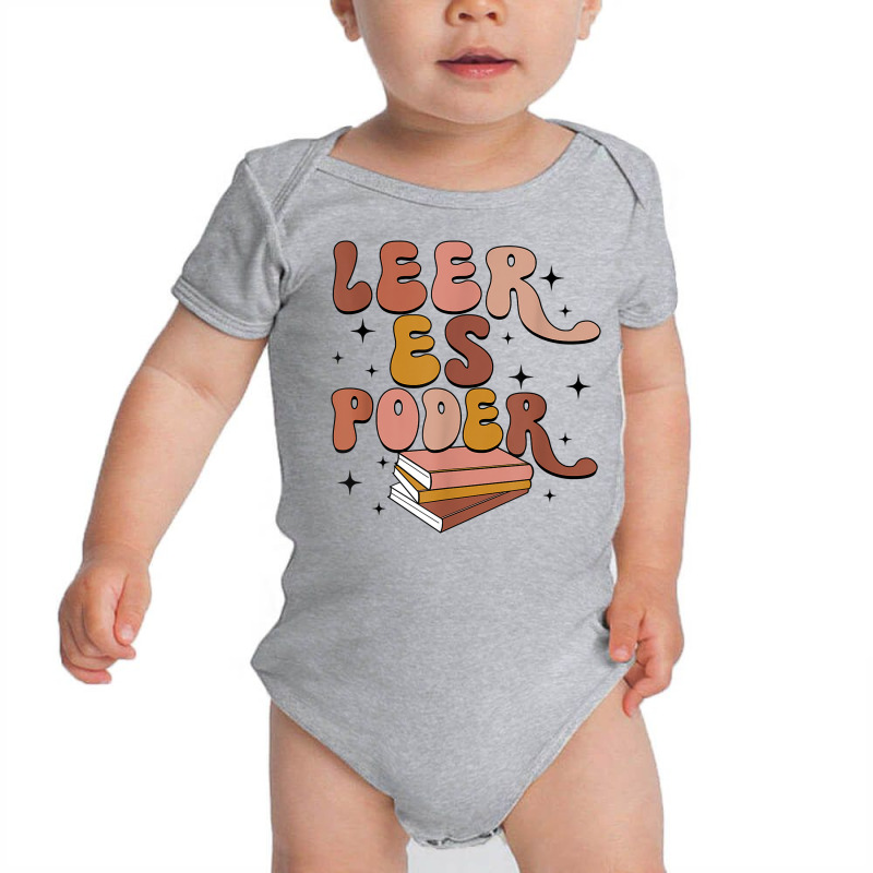 Leer Es Poder Groovy Spanish Teacher Bilingual Maestra T Shirt Baby Bodysuit by cm-arts | Artistshot