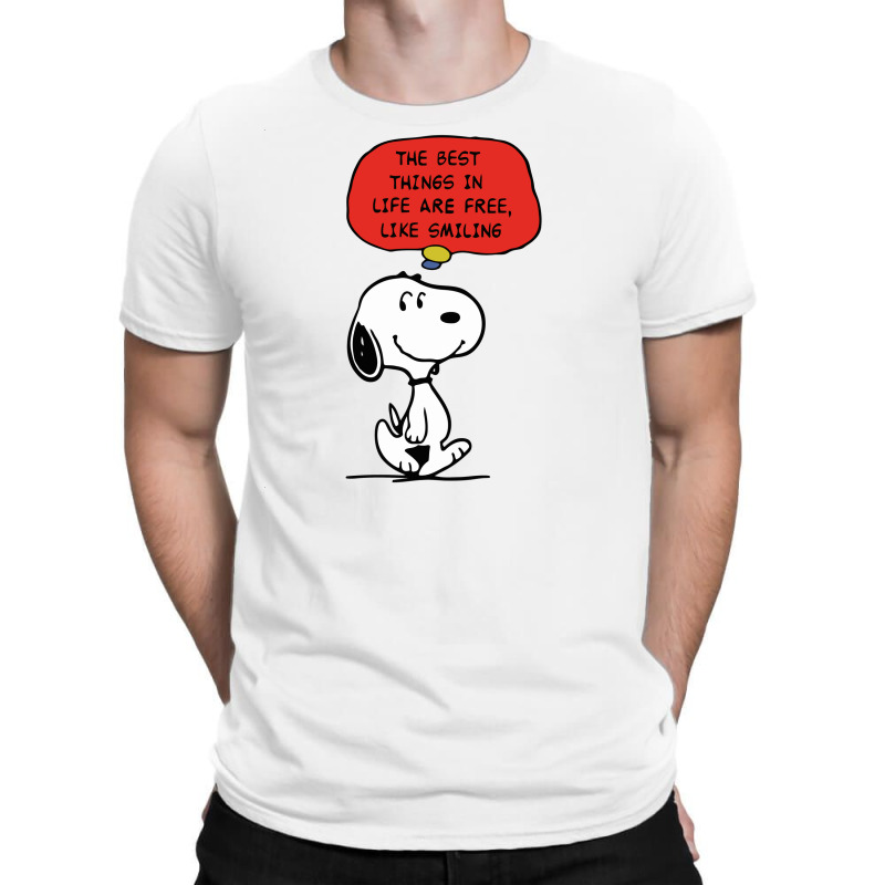 Peanuts Best Things In Life Are Free T-shirt | Artistshot