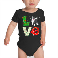 Santa Hat Christmas Themed Love Alaskan Malamute Dog Xmas T Shirt Baby Bodysuit | Artistshot