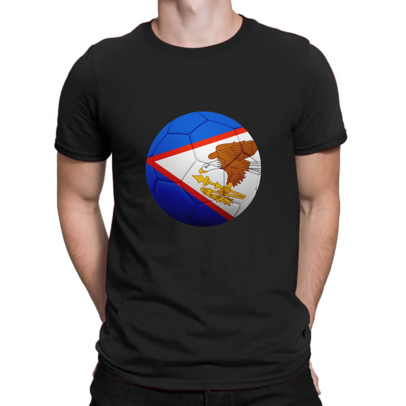 Football Soccer American Samoa Flag Ball American Samoan Flag Football T-Shirt by CharlieFairchild | Artistshot