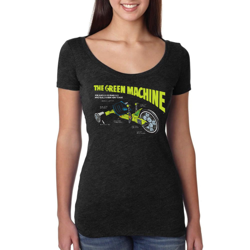 Green Machine, Big Wheel, The Green Machine, Green, Machine, Green Mac Women's Triblend Scoop T-shirt by cm-arts | Artistshot