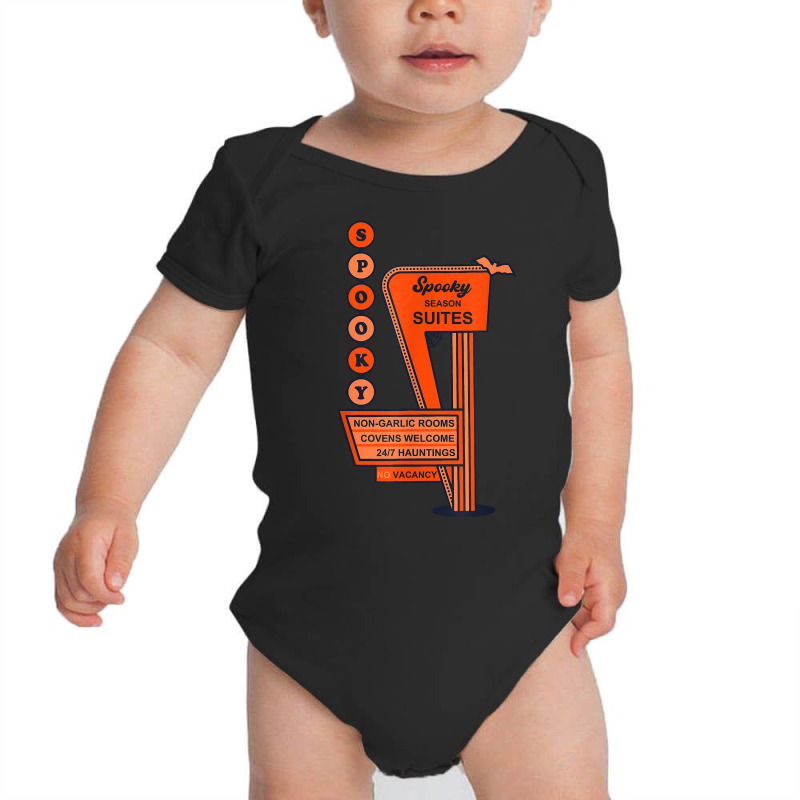 Spooky Season Suites Non Garlic Rooms Covens Halloweenspooky T Shirt Baby Bodysuit by cm-arts | Artistshot