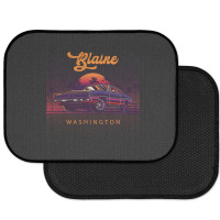 Blaine Washington Retro Vintage 80s 90s Muscle Cars Retrowave Aestheti Rear Car Mat | Artistshot