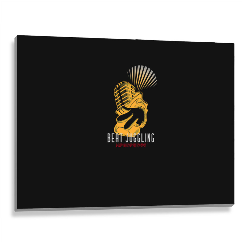 Hiphop Beat Juggling Metal Print Horizontal | Artistshot