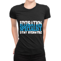 Hydration Specialist Team Manager Football Hydrated Waterboy Long Slee Ladies Fitted T-shirt | Artistshot