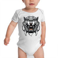 Tiger Art Illustration Baby Bodysuit | Artistshot