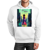 Japanese Girl Walks Cyberpunk City Ufo Futuristic Costume T Shirt Unisex Hoodie | Artistshot