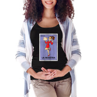 Womens La Maestra Lottery Espanol Spanish Bilingual Teacher Maternity Scoop Neck T-shirt | Artistshot