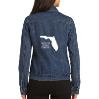 Winter Is Not Coming Ladies Denim Jacket | Artistshot