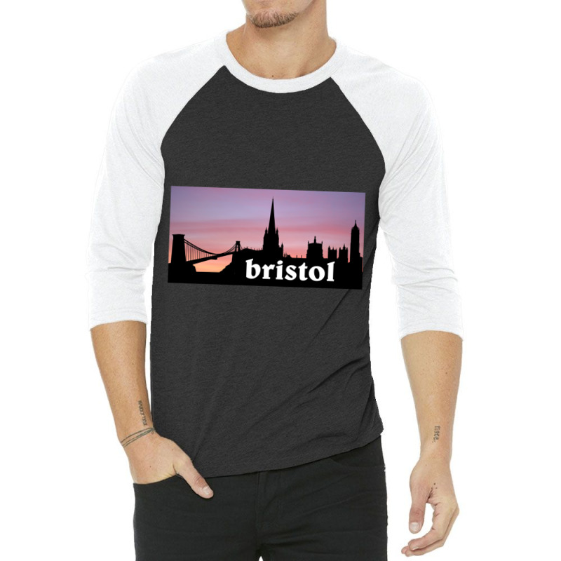 Bristol Skyline 3/4 Sleeve Shirt by THOMASRAFFERTY | Artistshot