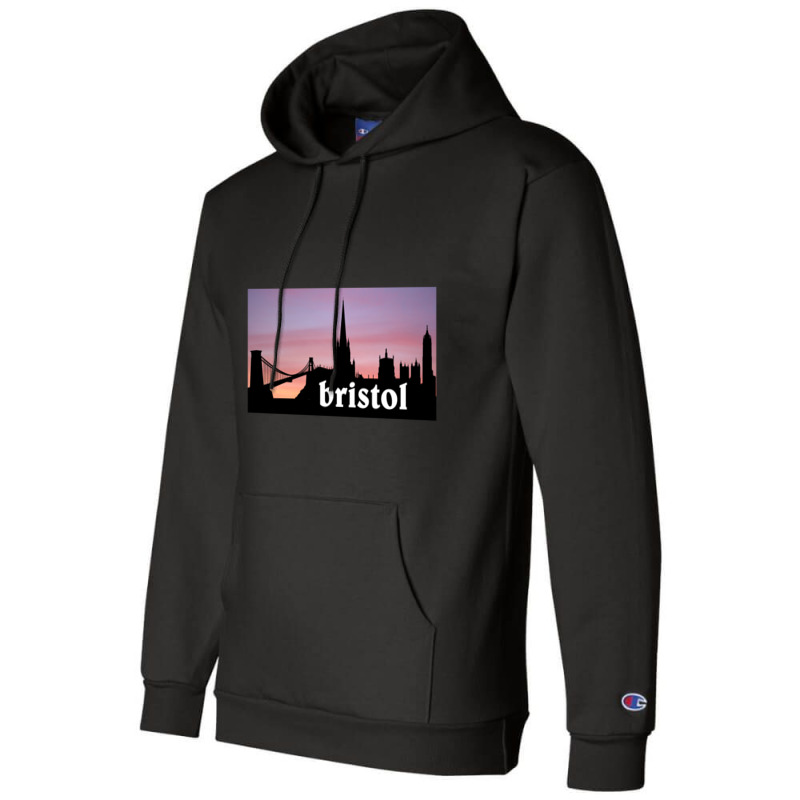 Bristol Skyline Champion Hoodie by THOMASRAFFERTY | Artistshot