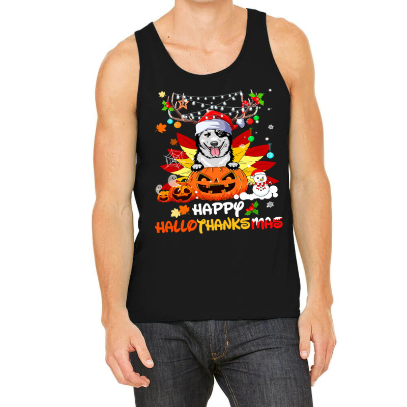 Australian Cattle Dog Halloween Merry Christmas 258 Tank Top by White_Phantom | Artistshot