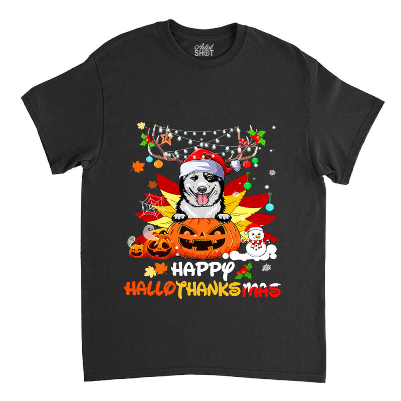 Australian Cattle Dog Halloween Merry Christmas 258 Classic T-shirt by White_Phantom | Artistshot