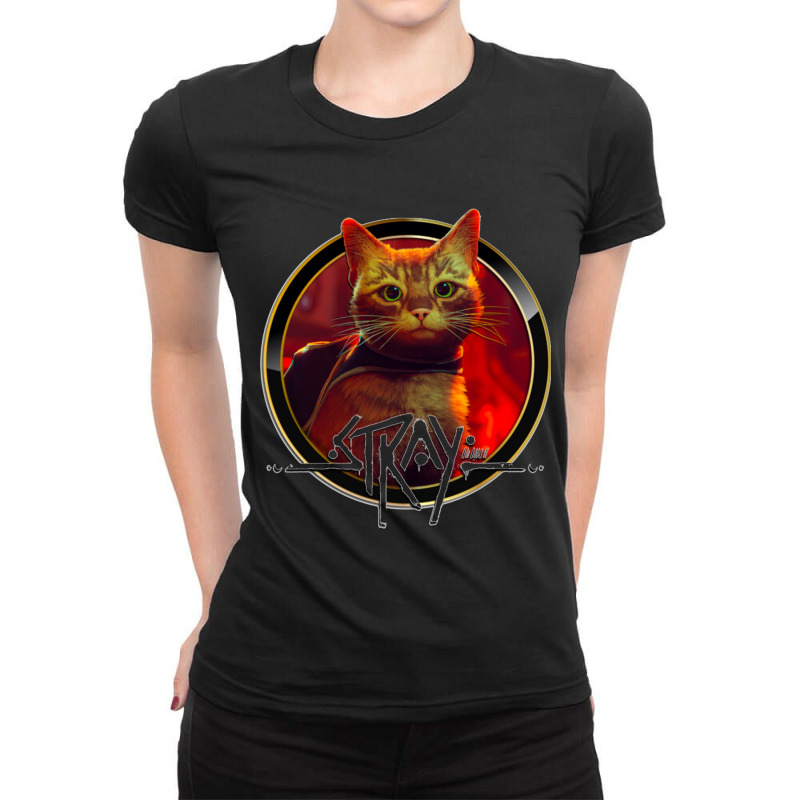 Stray Game Cat 2 Ladies Fitted T-Shirt by cm-arts | Artistshot