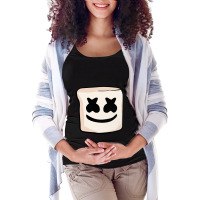 Sweet Marshmallow Creepy Face Mello Drip Smores Camping Pullover Hoodi Maternity Scoop Neck T-shirt | Artistshot