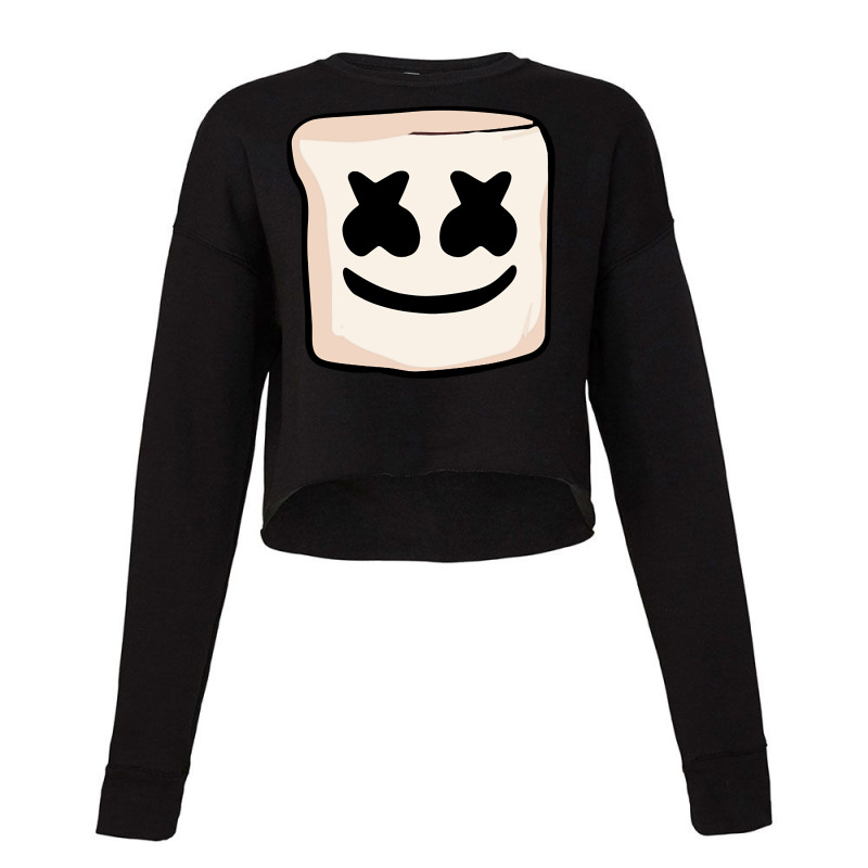 Sweet Marshmallow Creepy Face Mello Drip Smores Camping Pullover Hoodi Cropped Sweater by cm-arts | Artistshot