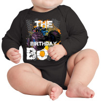 The Birthday Boy Monster Truck Matching Family Party T Shirt Long Sleeve Baby Bodysuit | Artistshot