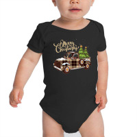 Merry Christmas Pickup Baby Bodysuit | Artistshot