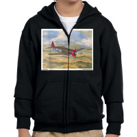 P47 Thunderbolt Ww2 Plane Painting Military Novelty Gift T Shirt Youth Zipper Hoodie | Artistshot